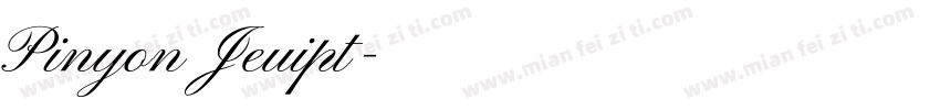 Pinyon Jeuipt字体转换